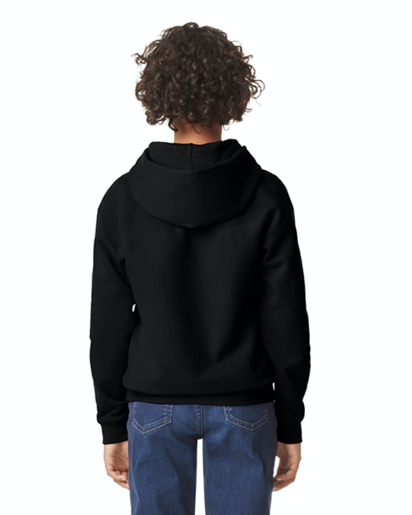 Youth Softstyle Midweight Fleece Hoodie - Black