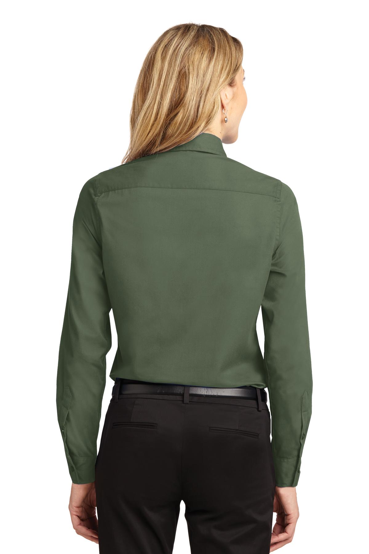 Women's Long Sleeve Easy Care Shirt - Clover Green