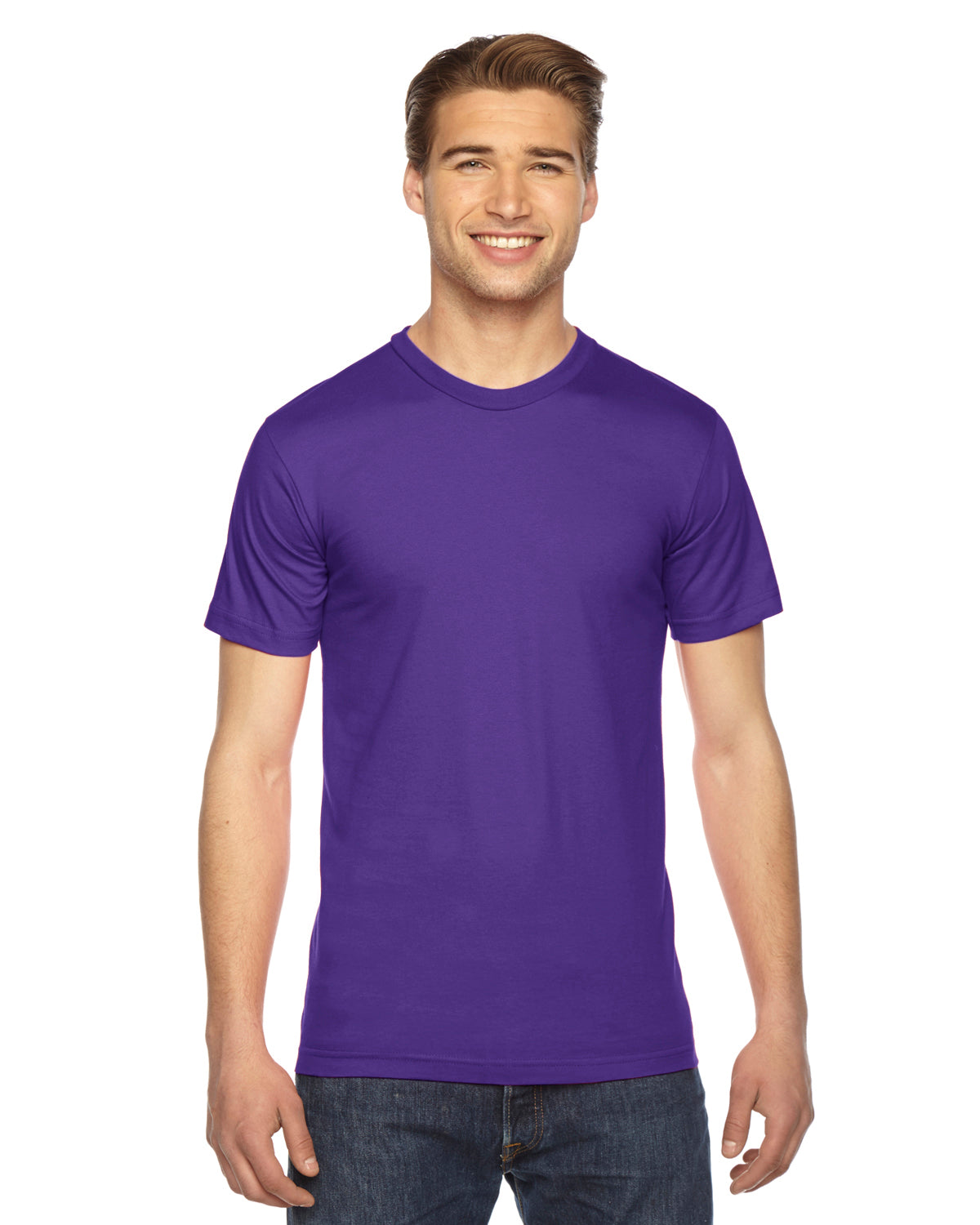 Unisex Fine Jersey Short-Sleeve T-Shirt - Purple