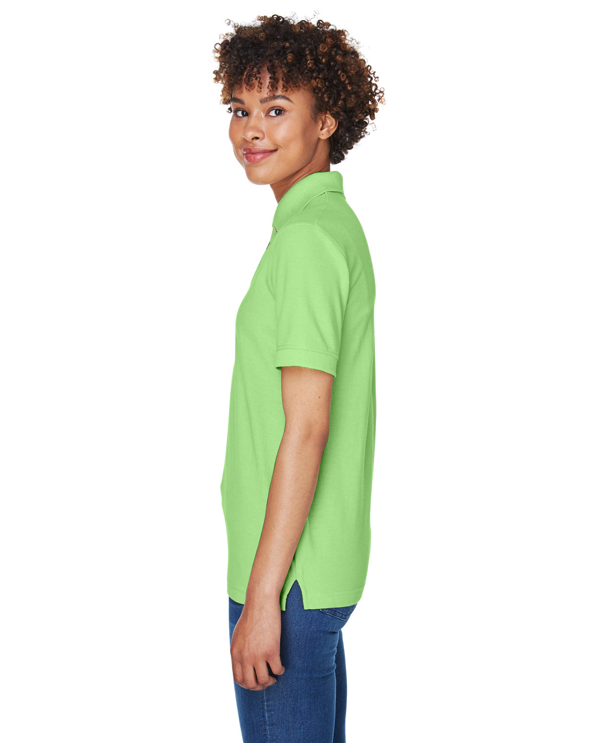 Women's Whisper Piqué Polo - Apple