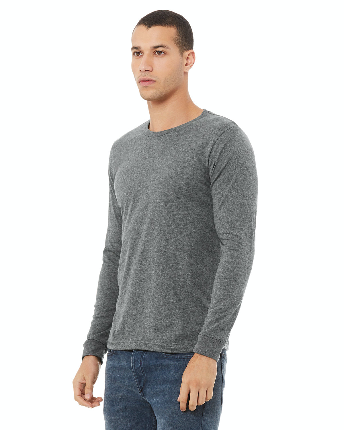 Unisex Jersey Long-Sleeve T-Shirt - Heather Deep