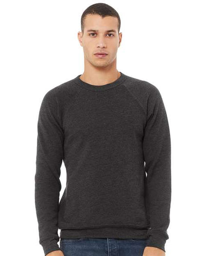 BELLA + CANVAS 3901 Dark Grey Heather — on model front