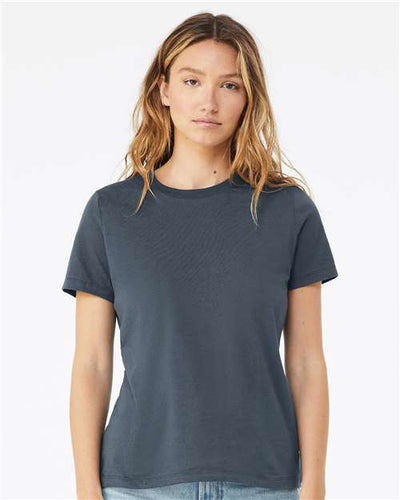 BELLA + CANVAS 6400 Vintage Navy — on model front