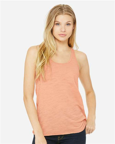 BELLA + CANVAS 8800 Peach Slub — on model front