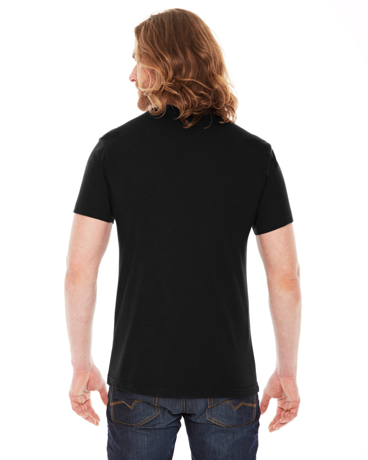Unisex Poly-Cotton USA Made Crewneck T-Shirt - Black