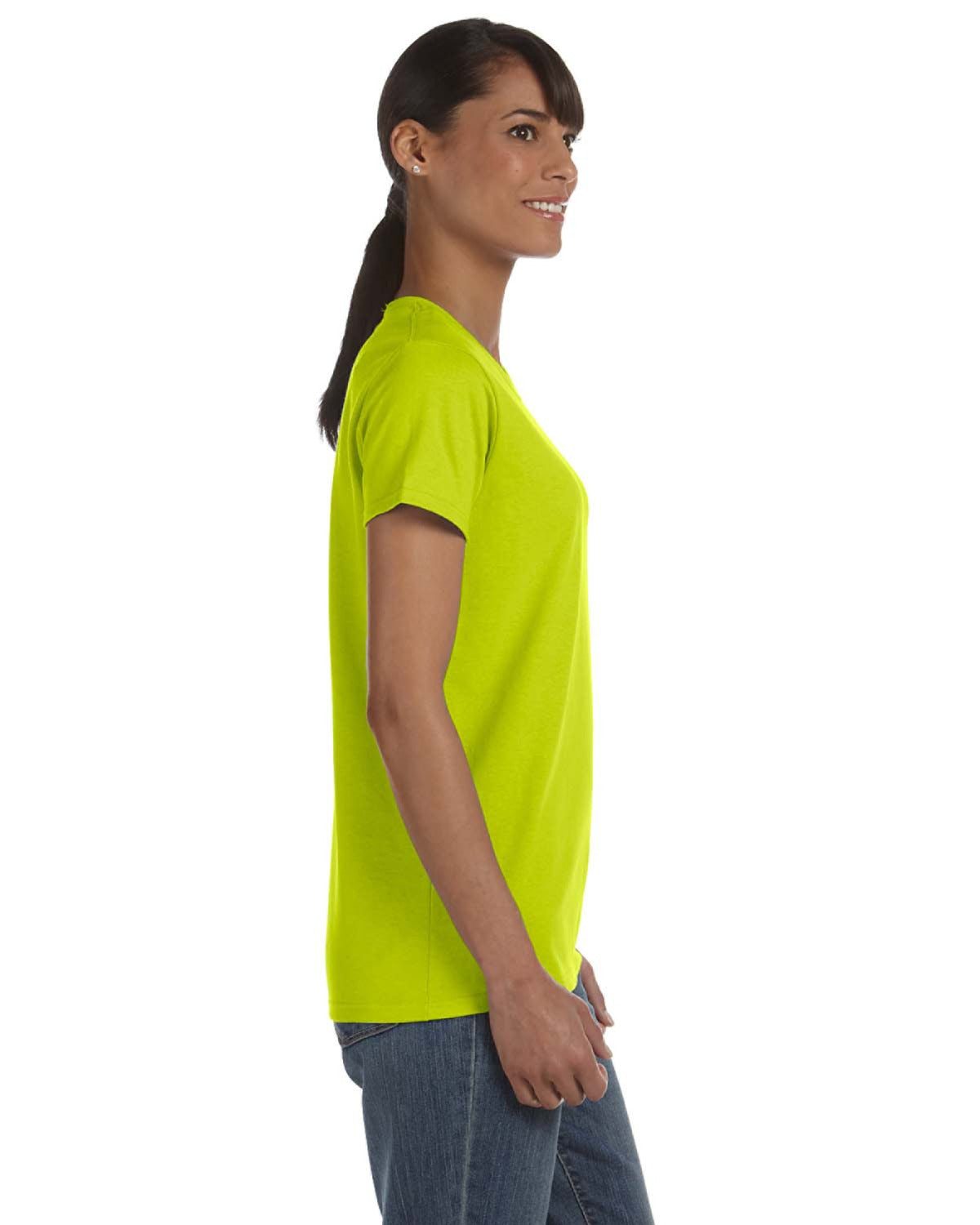 Women's Heavy Cotton™ T-Shirt - High Viz Safety Green