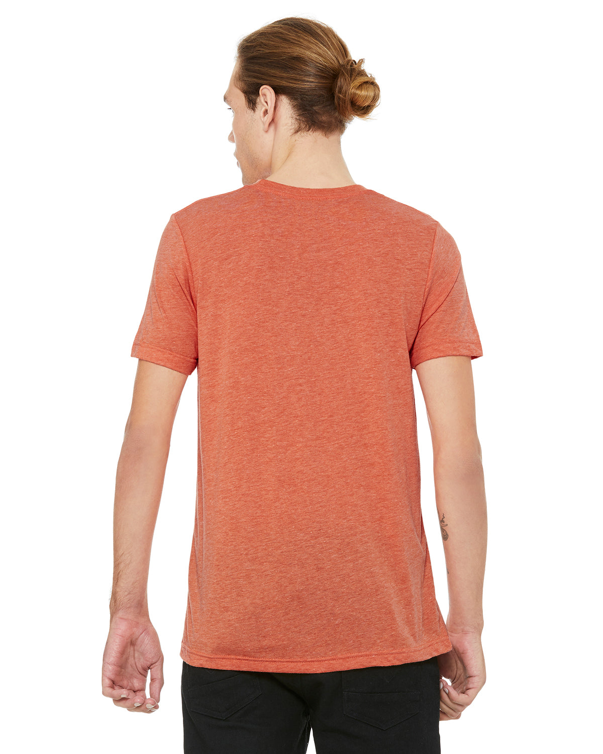 Unisex Heather CVC T-Shirt - Heather Orange