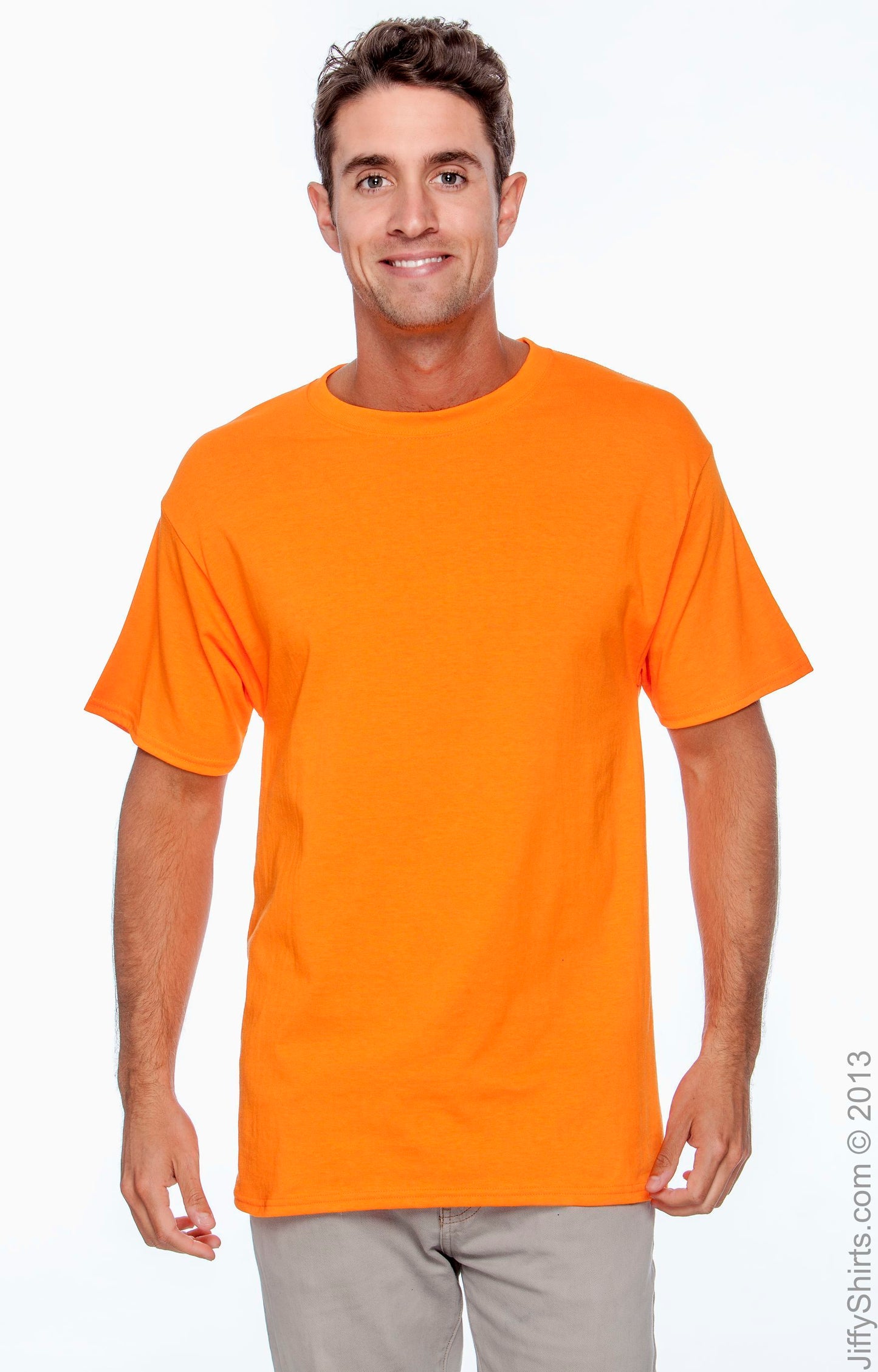 Authentic Short Sleeve Tee - High Viz Safety Orange