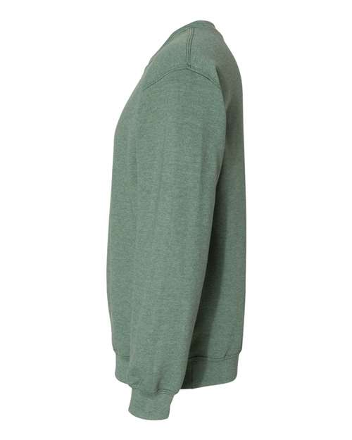 Gildan 18000 Heather Dark Green — direct side