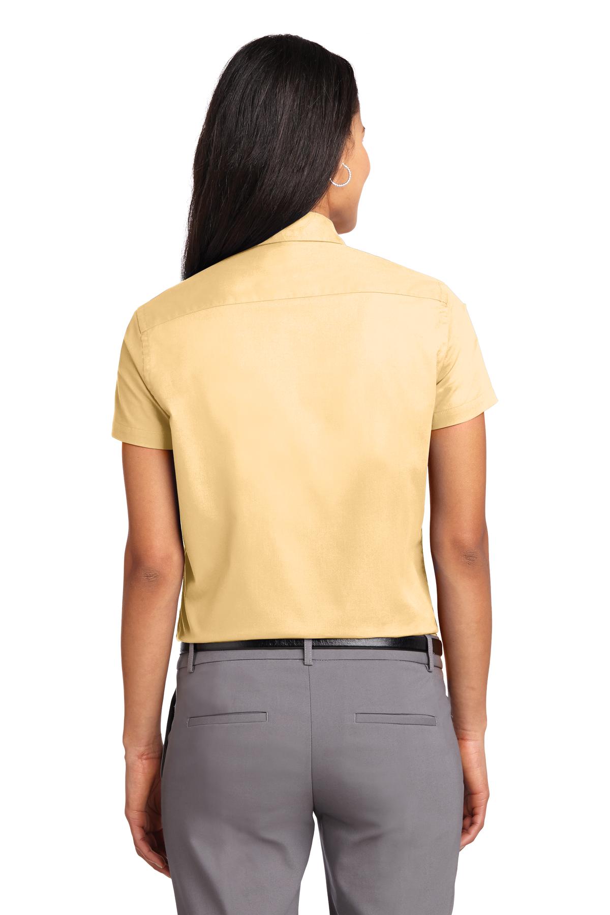Women's Short Sleeve Easy Care Shirt - Yellow