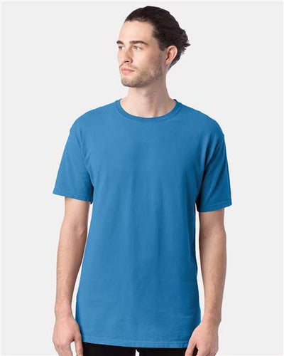ComfortWash by Hanes GDH100 Summer Sky Blue — on model front