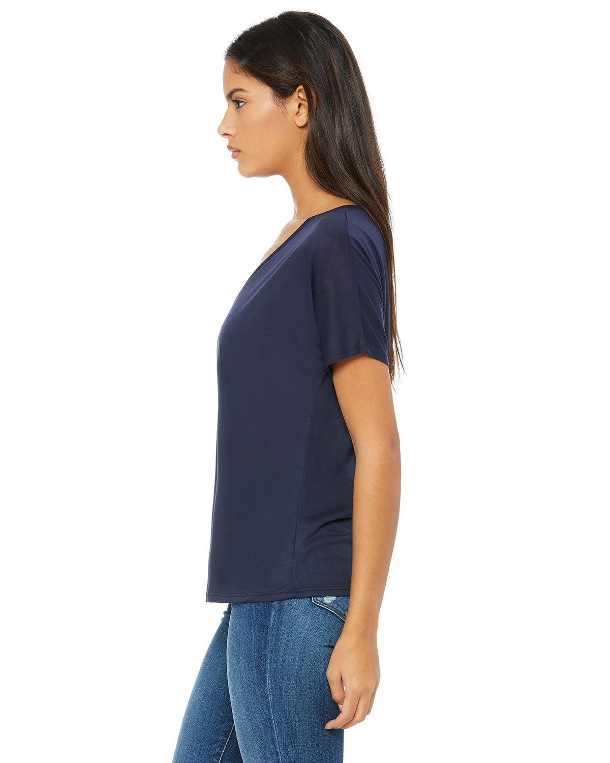 Women's Slouchy V-Neck T-Shirt - Midnight