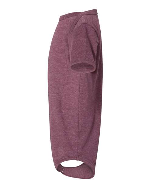BELLA + CANVAS 100B Heather Maroon — direct side