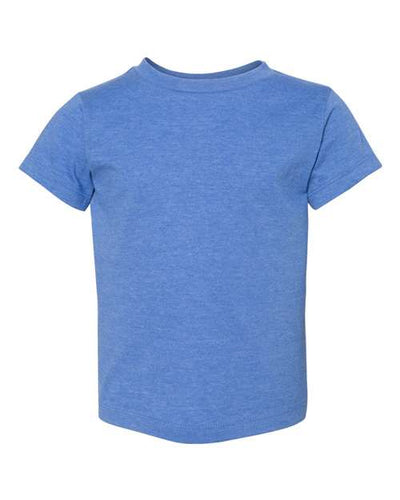 BELLA + CANVAS 3001T Heather Columbia Blue — front