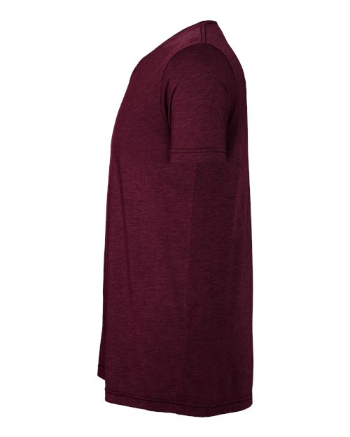 BELLA + CANVAS 3413 Solid Maroon Triblend — direct side