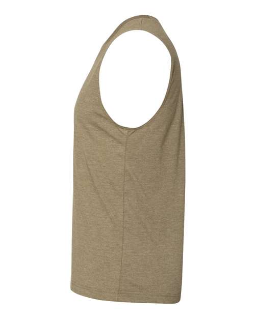 BELLA + CANVAS 3483 Heather Olive — direct side