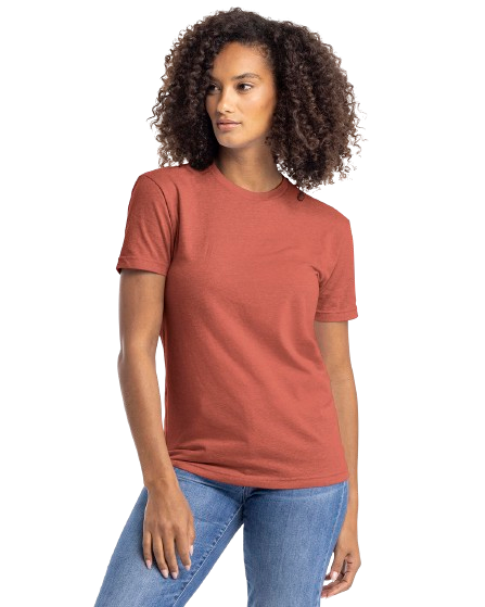 Unisex CVC Crewneck T-Shirt - Heather Redwood