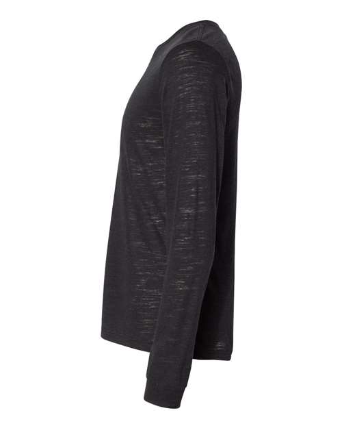 BELLA + CANVAS 3501 Solid Black Slub — direct side