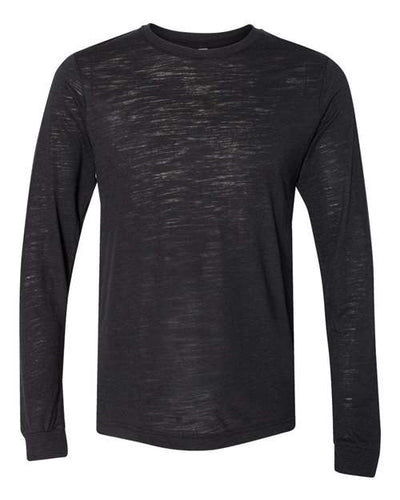 BELLA + CANVAS 3501 Solid Black Slub — front
