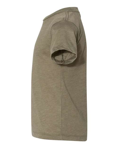 BELLA + CANVAS 3413T Olive Triblend — direct side