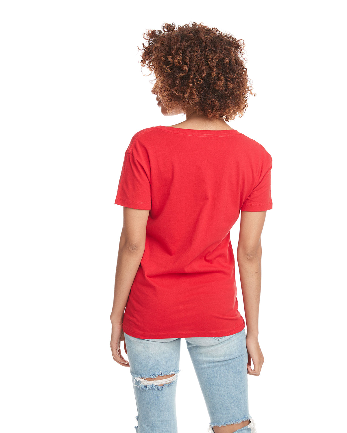 Women's Relaxed V-Neck T-Shirt - Red