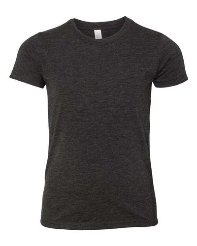 BELLA + CANVAS 3413Y Charcoal Black Triblend — front