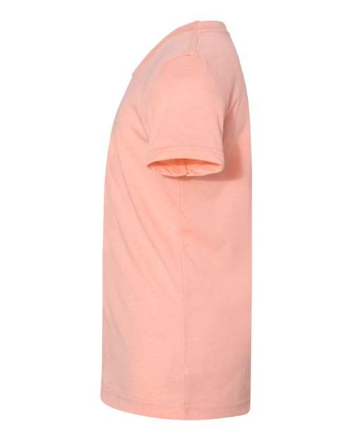 BELLA + CANVAS 3413Y Peach Triblend — direct side