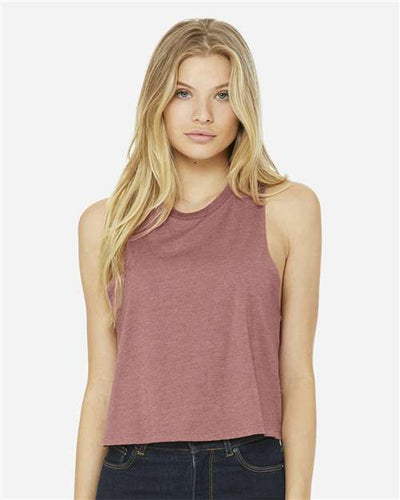 BELLA + CANVAS 6682 Heather Mauve — on model front