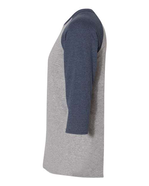 JERZEES 601RR Oxford/ Indigo Heather — direct side