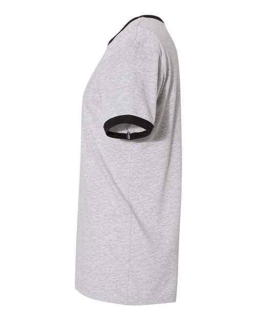 Next Level 3604 Heather Grey/ Black — direct side