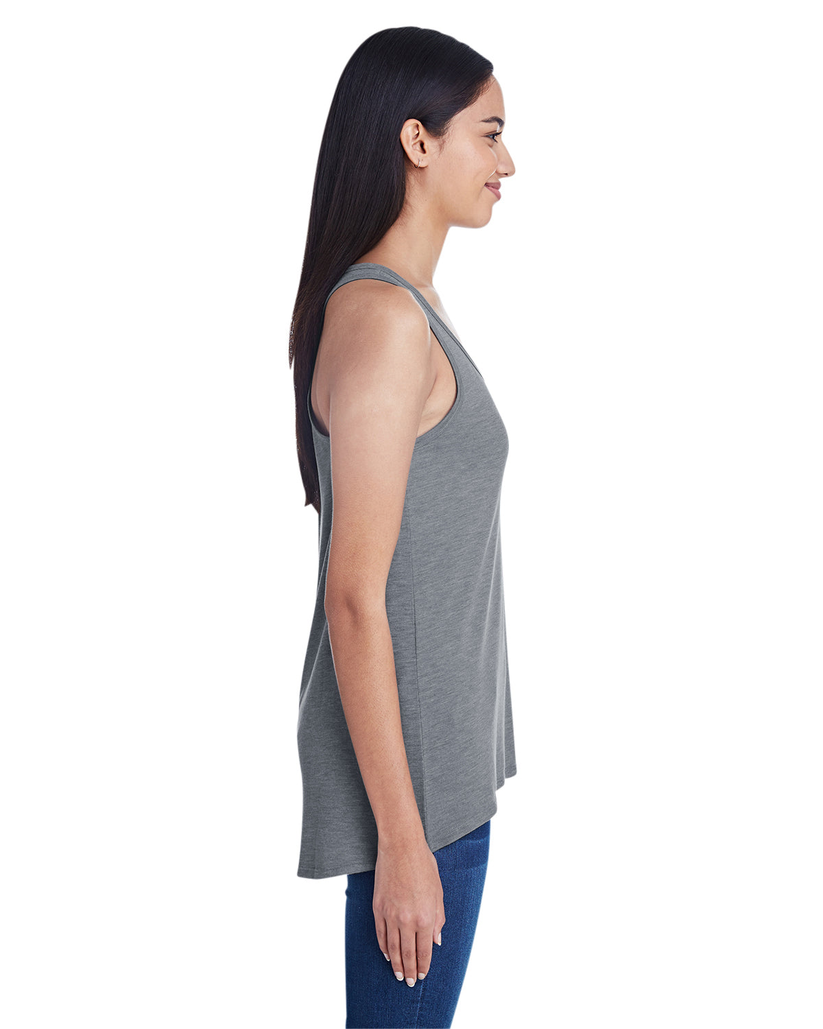 Women's Freedom Tank - Heather Graphite