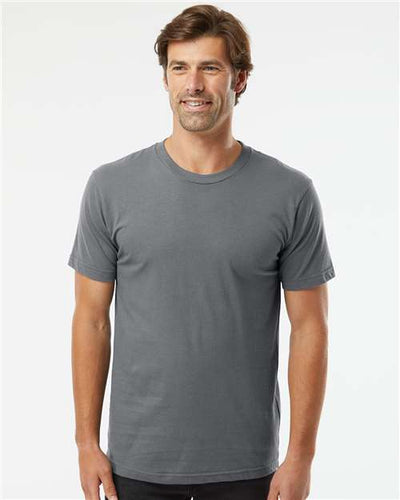 American Apparel 2001 Asphalt — on model front