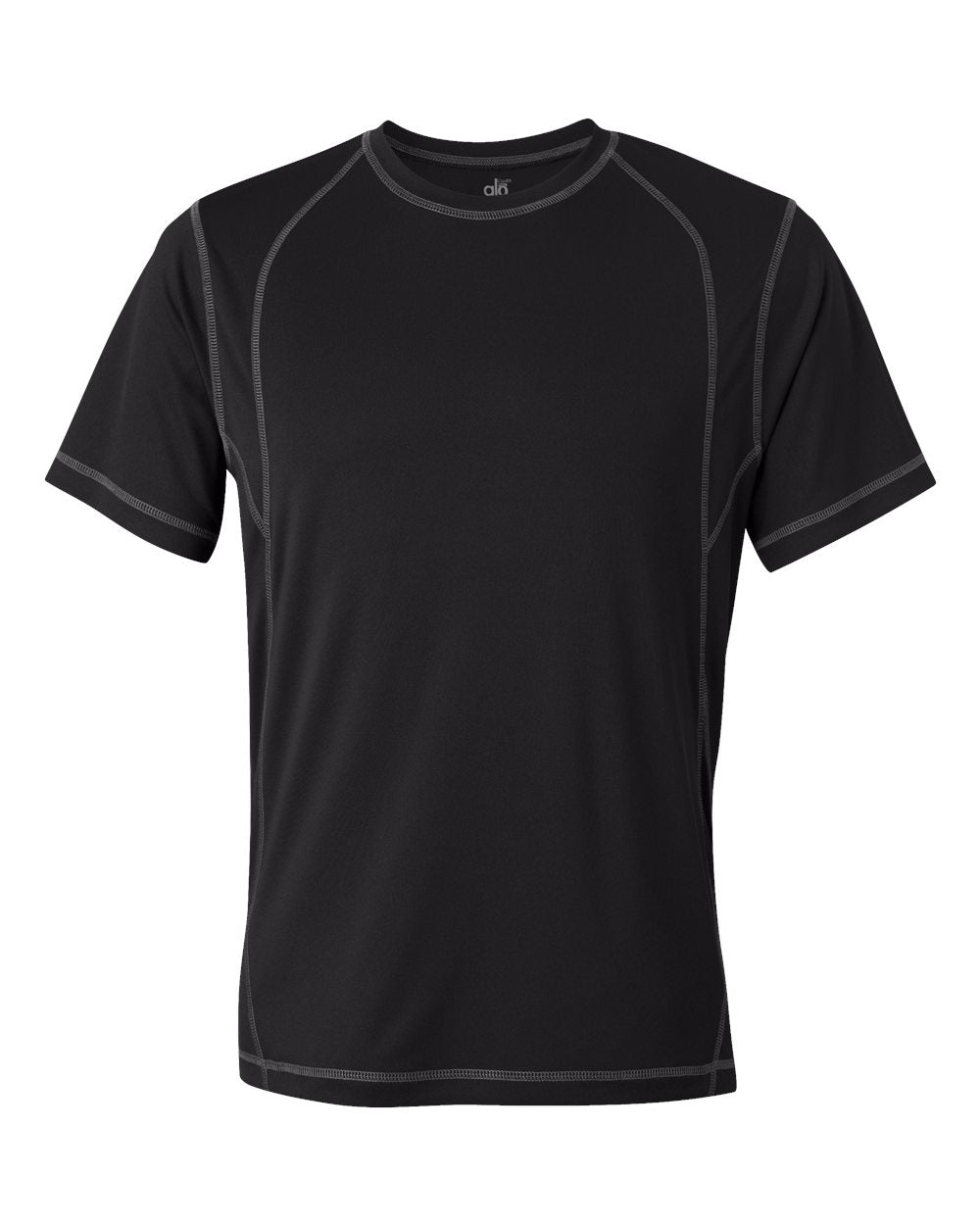 Pieced Interlock T-Shirt - Black / Slate