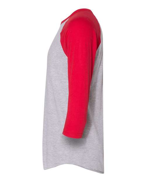 American Apparel BB453W Heather Grey/ Red — direct side