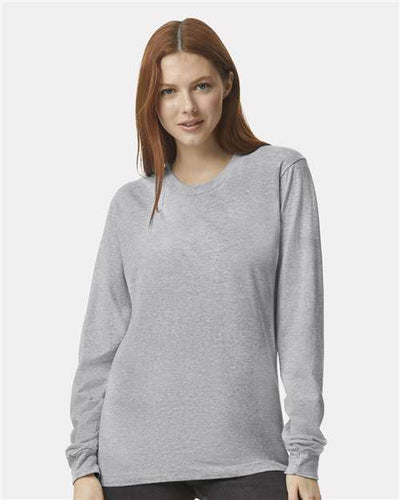 American Apparel 2007 Heather Grey — on model front