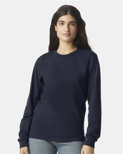 American Apparel 2007 Navy — on model front