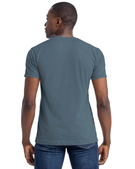 Unisex CVC Crewneck T-Shirt - Hthr Slate Blue