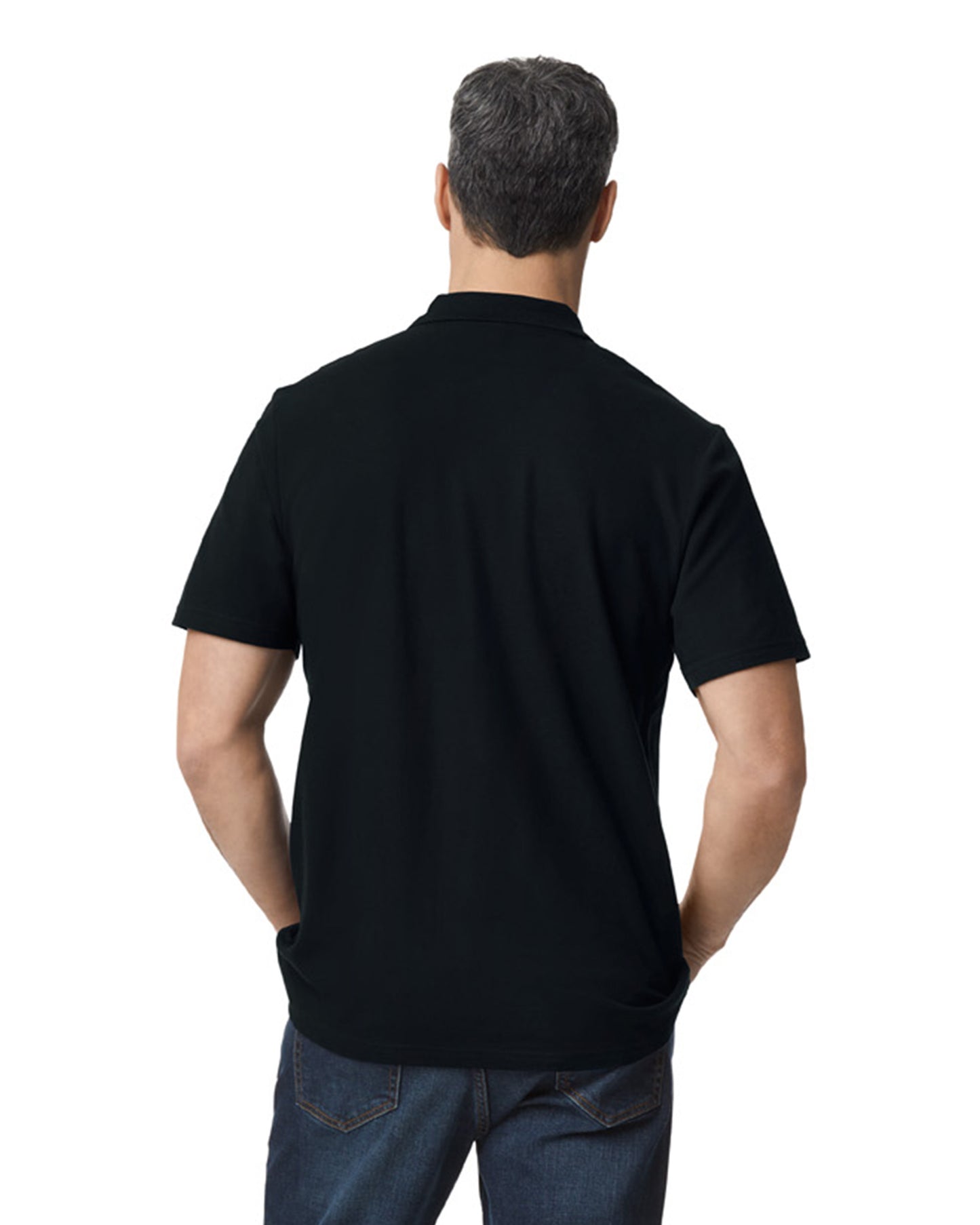 Softstyle Unisex Pique Polo - Black