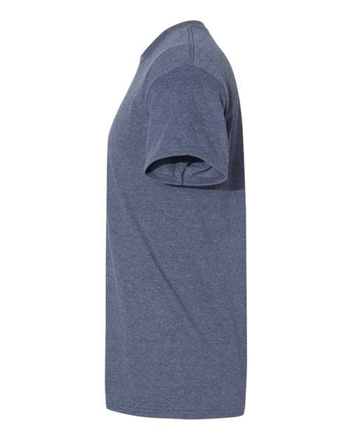 Gildan 5000 Heather Navy — direct side