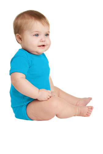 Infant Baby Rib Bodysuit - Turquoise