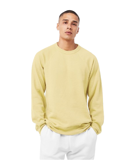 Unisex Sponge Fleece Raglan Sweatshirt - French Vanilla
