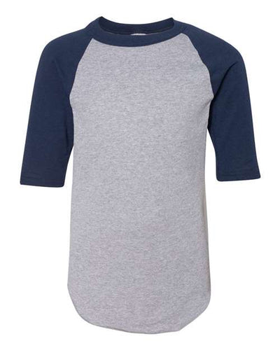 Augusta Sportswear 4421 Athletic Heather/ Navy — front