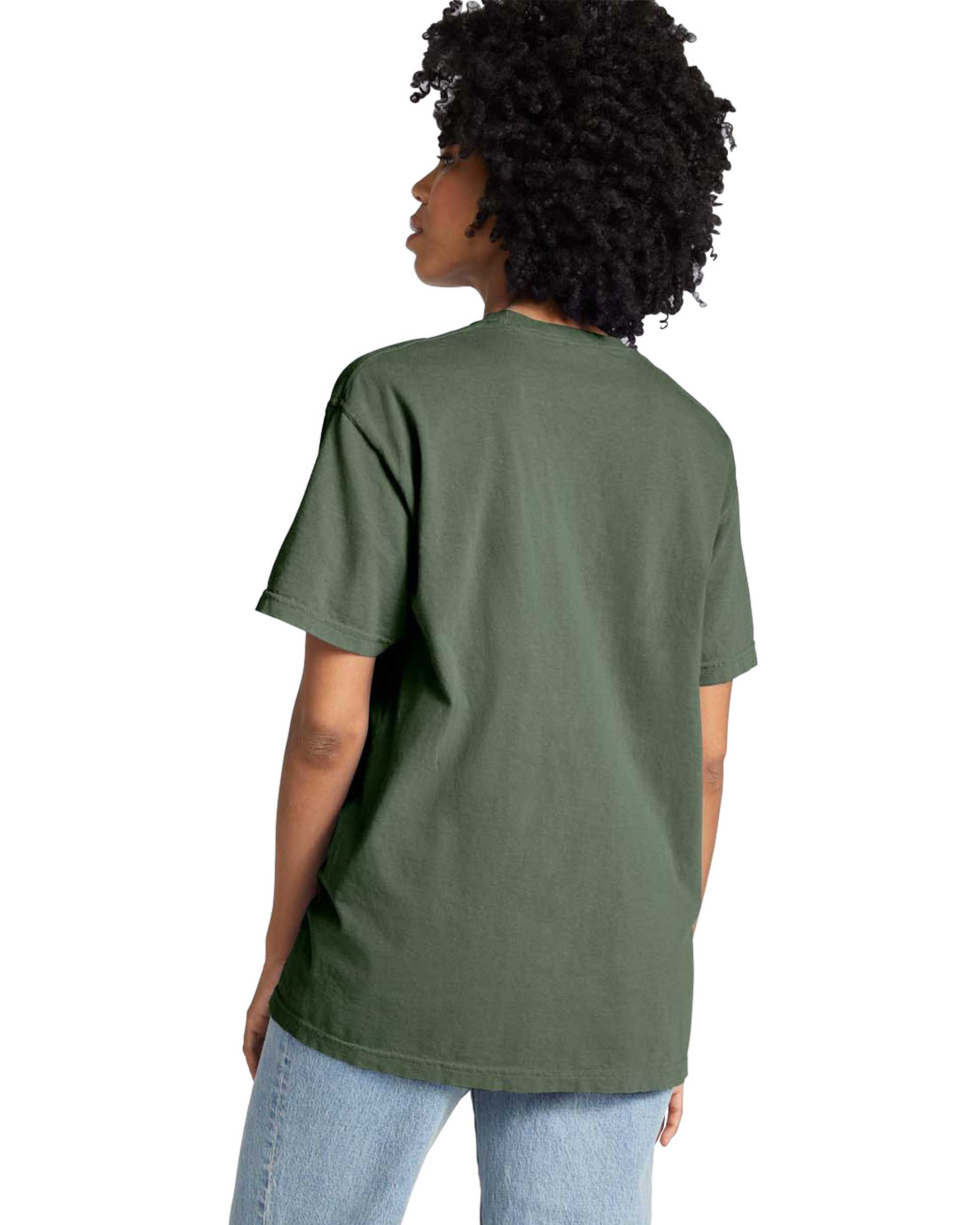 Unisex Heavyweight RS Pocket T-Shirt - Moss