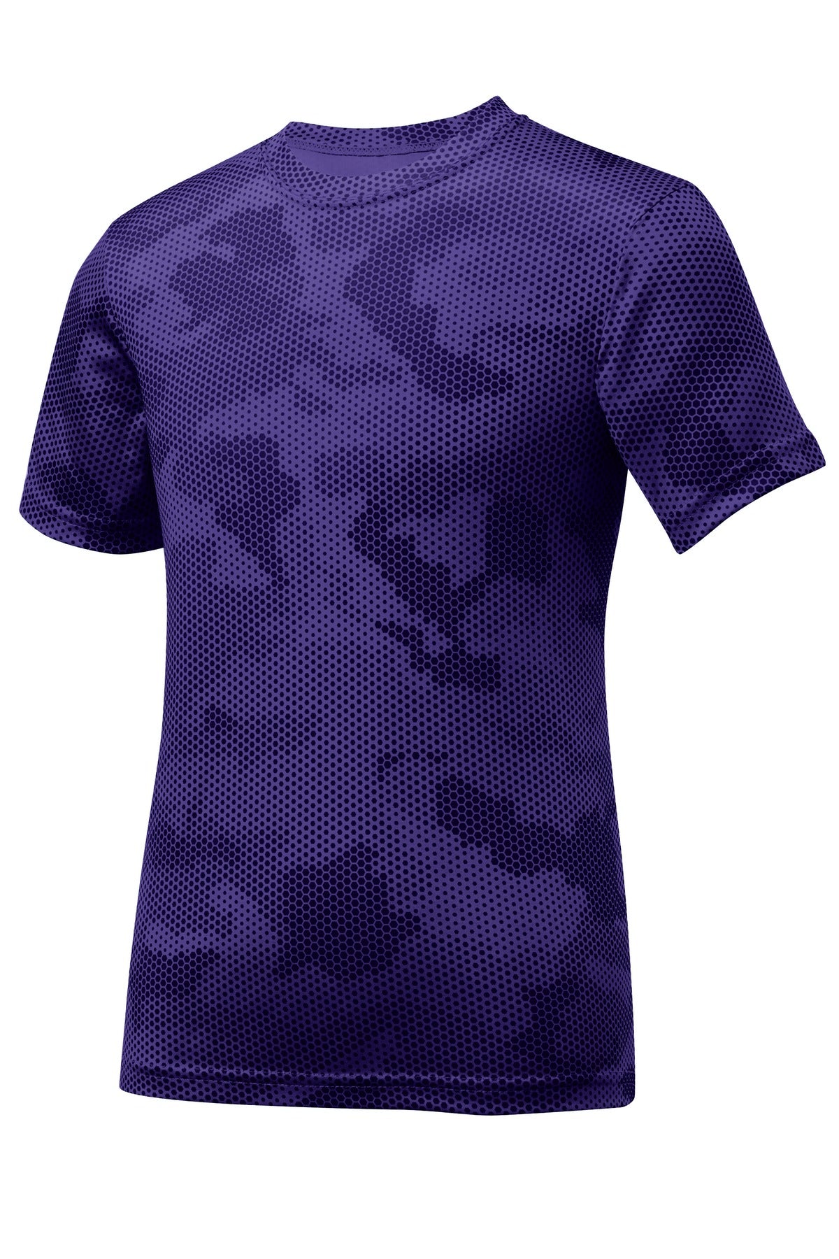 Youth CamoHex Tee - Purple