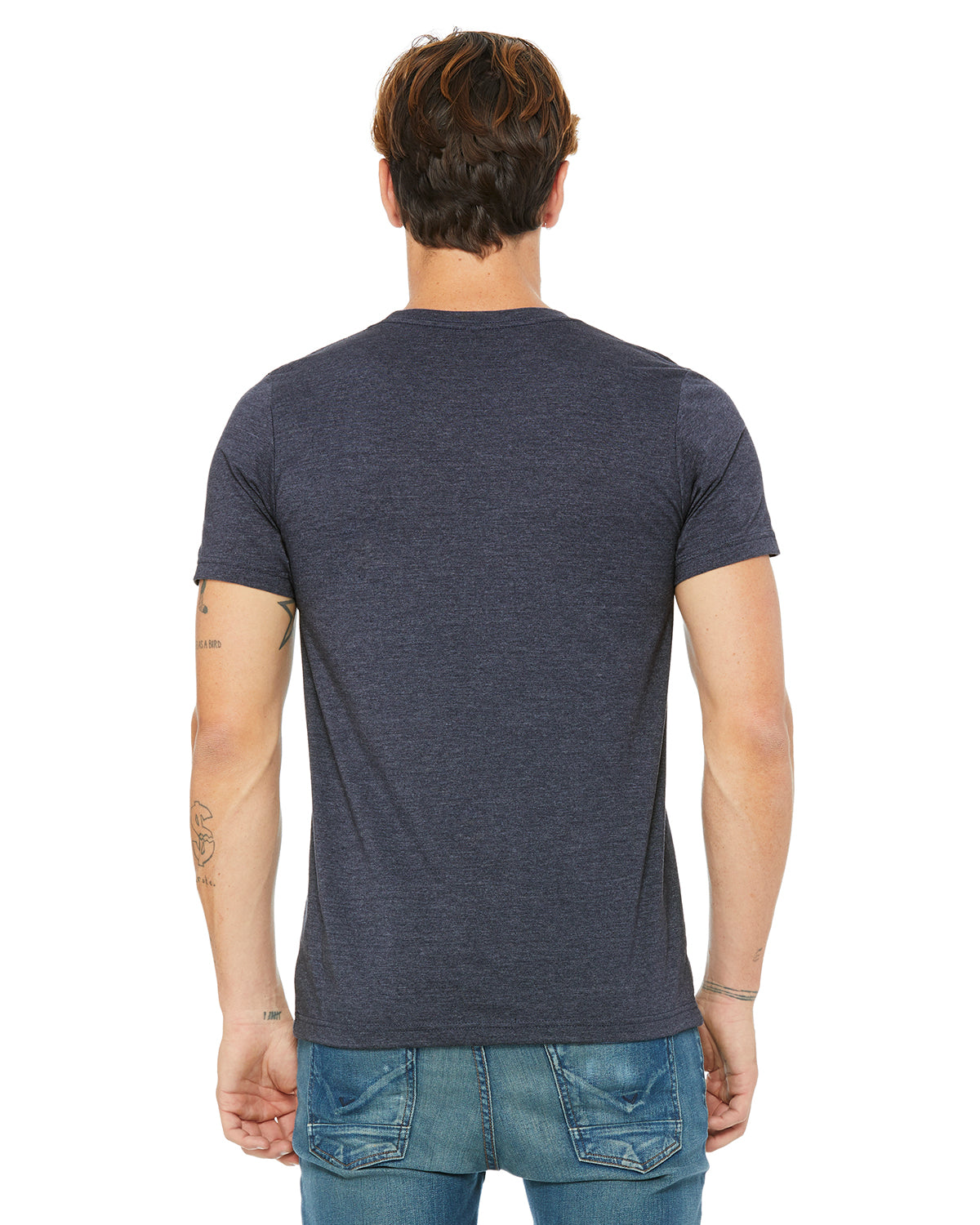 Unisex Heather CVC T-Shirt - Heather Navy