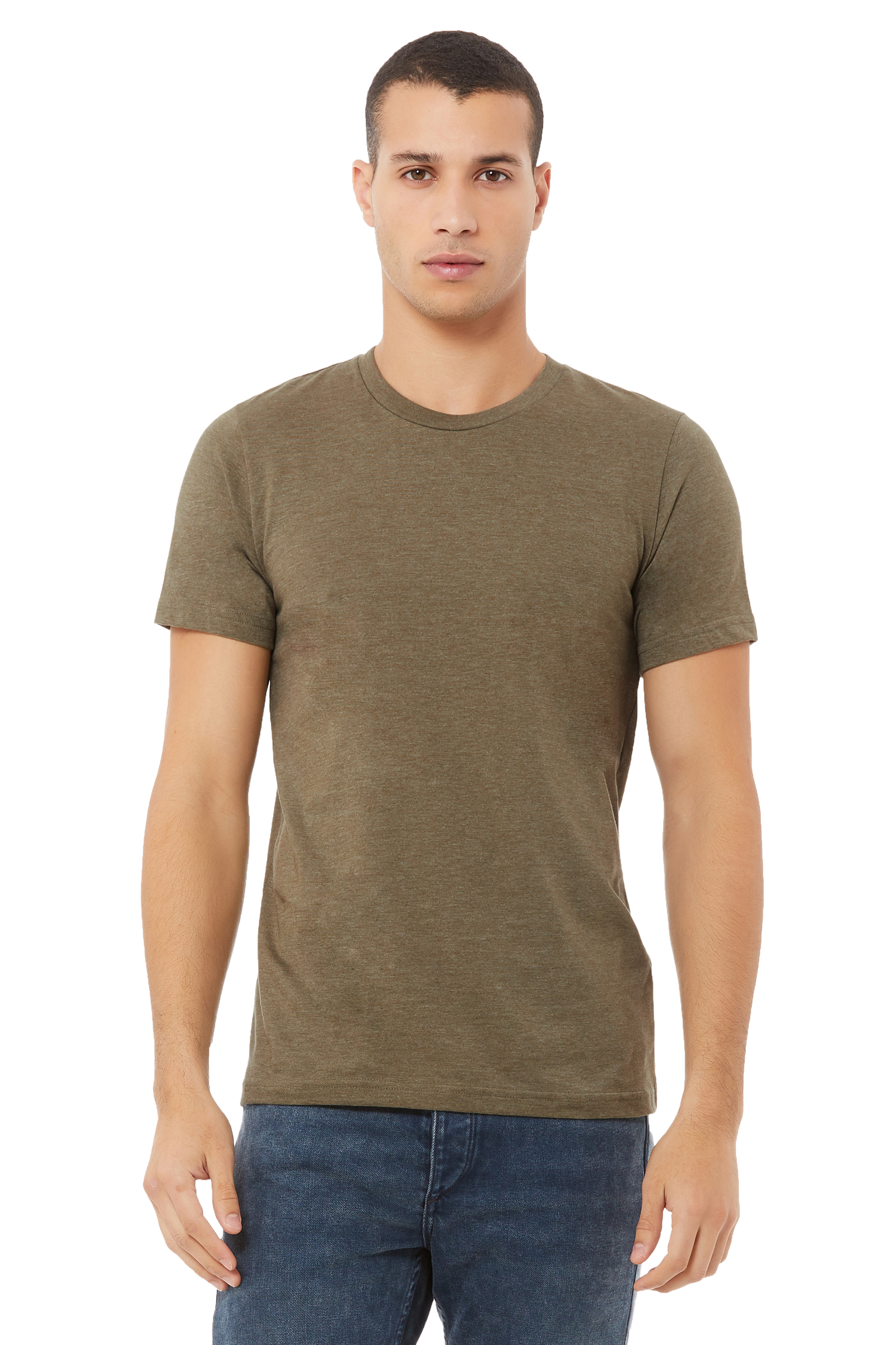Unisex Heather CVC T-Shirt - Heather Olive