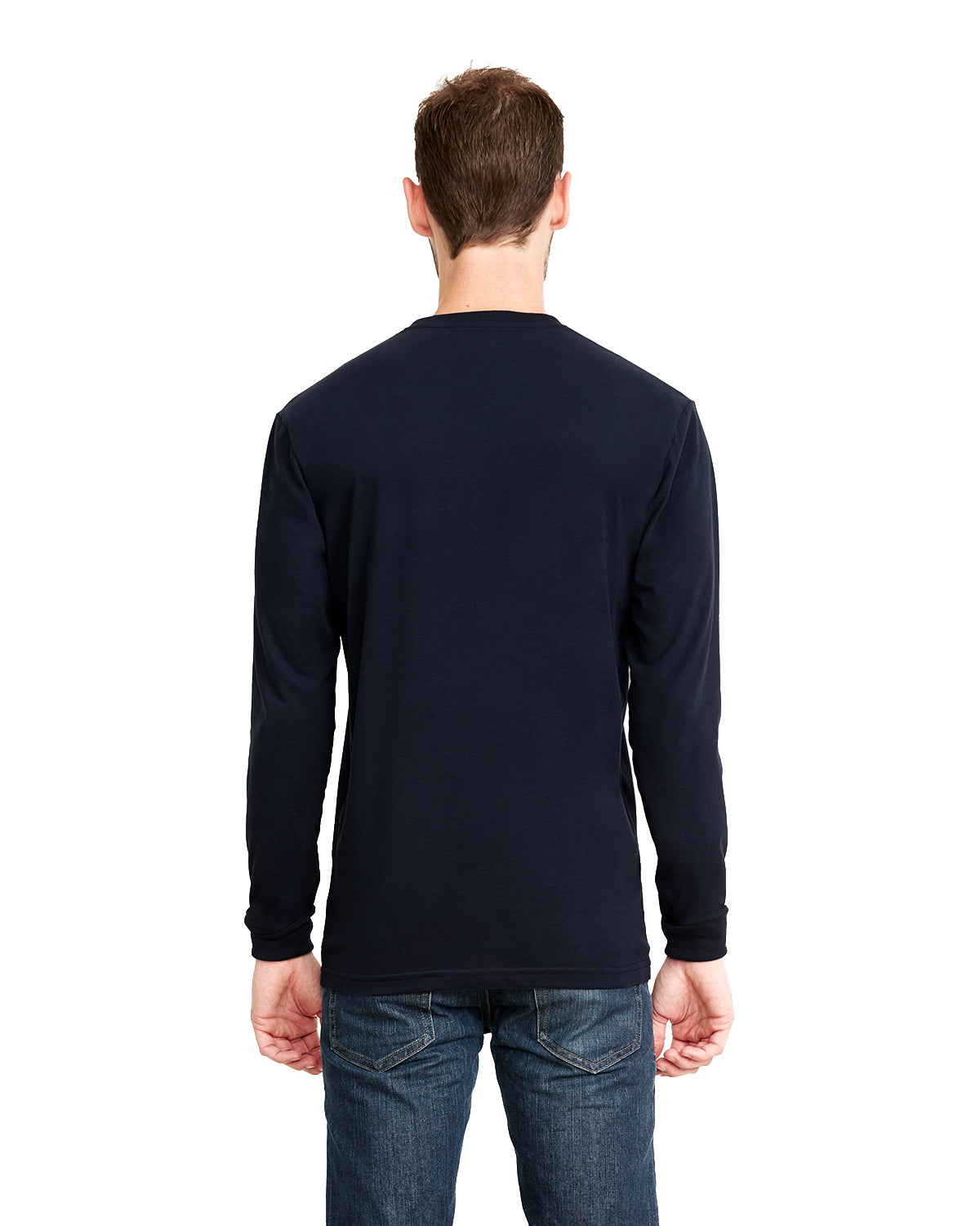 Unisex Sueded Long-Sleeve Crew - Midnight Navy