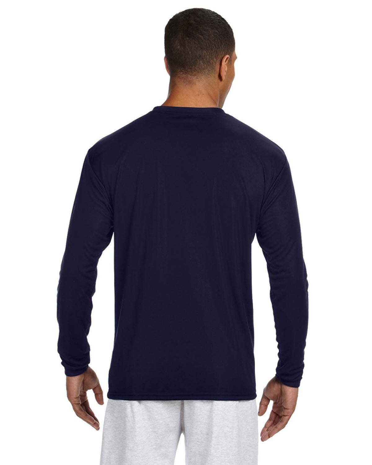 Men's Cooling Performance Long Sleeve T-Shirt - Navy