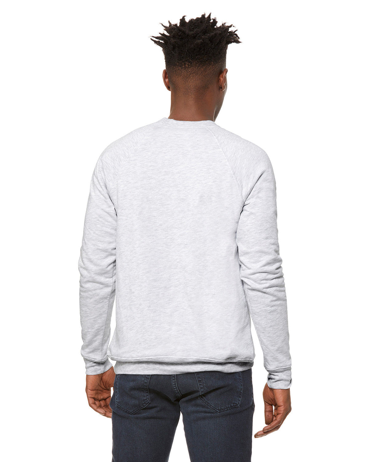Unisex Sponge Fleece Raglan Sweatshirt - Ash