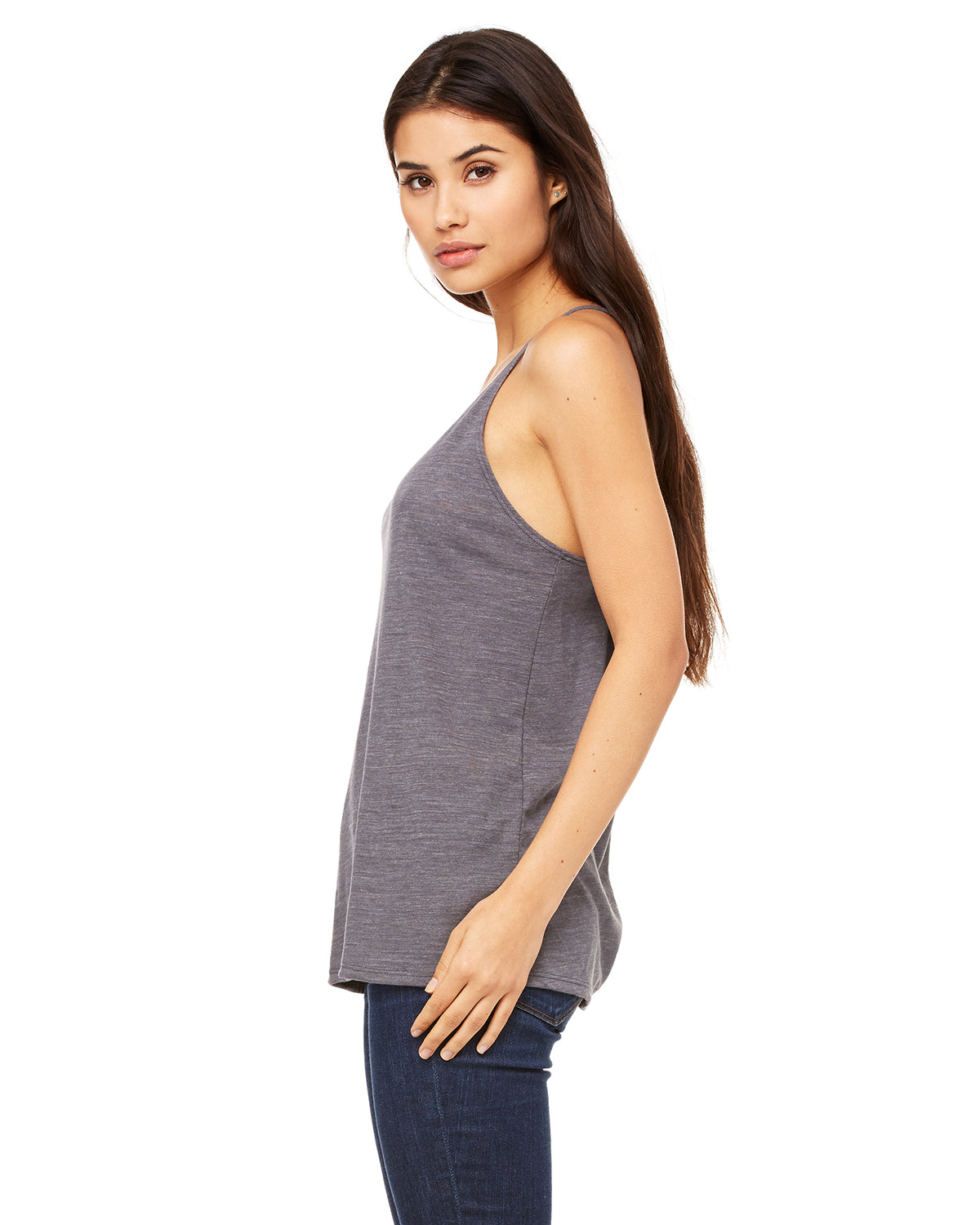 Women's Slouchy Tank - Asphalt Slub